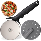 KitchenStar pizza cutter wheel blade delivering precise, clean slices every time.
