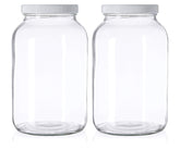 Kitchentoolz 1-gallon glass mason jar with wide mouth for easy filling