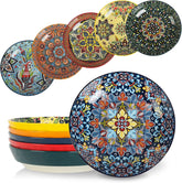 KitchenTour pasta bowls display vibrant bohemian colors for family pasta nights.