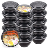 Kitch’nMore 36oz bowls with lids for organized single-serving meals and freshness