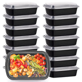 Kitch’nMore 38oz meal prep container with lid for easy meal organization and identification.
