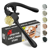 KITESSENSU premium garlic-press for fast, smooth paste