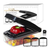 KITIDEA vegetable chopper with large blade for fast, even dice.