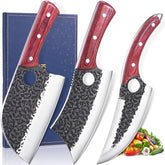 KITNATS Serbian chef knife 6.8-inch blade for precise chopping and fast prep.