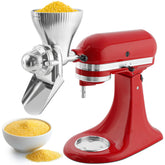 KITOART grain mill attachment, front view, for KitchenAid.