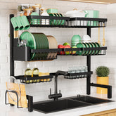 Kitsure over the sink drying rack with extended width helps save counter space