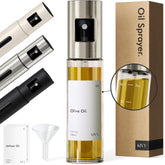 KIVY glass oil sprayer front view for precise dosing.