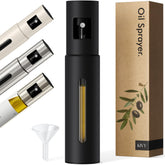 KIVY Glass Oil Sprayer front view with stainless steel body for freshness