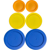Klare Ware 1 cup orange lid for round bowls seals securely, reducing spills during storage.