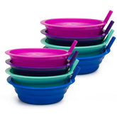 Klickpick Home 8-pack sippy bowls with built-in straws for mess-free meals