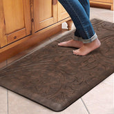 KMAT kitchen mat anti-fatigue 39x20 in brown provides cushioned comfort