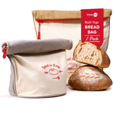 KNEADACE Bread Bag roll-top design showing adjustable closure to keep every loaf fresh