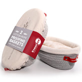 KNEADACE cotton rope banneton oval basket for natural shaping and even proofing