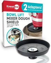 KneadAce spiral shield on KitchenAid keeps dough in the bowl.