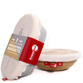 KneadAce oval banneton basket for artisan dough shaping and even proofing.