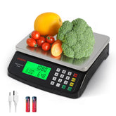KNSWE Large Kitchen Scale front view showcasing 40 kg capacity for bulk ingredients.