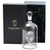 Kobi & Knight skull decanter front view adds bold style to any home bar