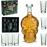 Kobi & Knight skull decanter with 25 oz capacity for premium tequila