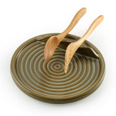 KOKUNKA spoon holder with dual slots keeps utensils organized on the stove