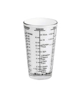 Kolder 26100 Mix N Measure Glass provides a clear view for precise ingredient measurements.