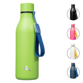 Konokyo 18oz insulated bottle in green keeps drinks cold or hot on the go.