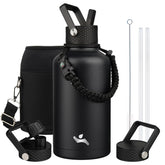 Konokyo 64 oz insulated bottle with straw for cold drinks on the go.