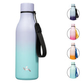 Konokyo insulated water bottle with strap for easy carrying during workouts.