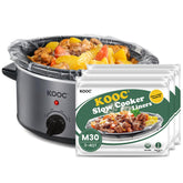 KOOC Slow Cooker Liners in resealable packaging for clean, convenient storage.