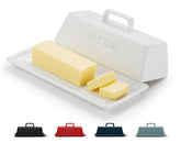 KooK butter dish lid top view for easy spreading