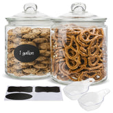 KooK glass kitchen jar with airtight lid for fresh pantry storage