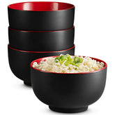 KooK ramen bowl exterior in black with color interior, durable ceramic for daily use.