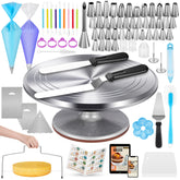 Kootek turntable aluminium non-slip base for stable cake decorating.