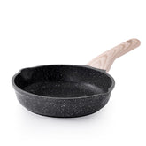 Kordisen 8-inch frying pan front view for compact egg dishes.
