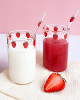 Kreapa strawberry cups 300ml two-piece set for everyday use