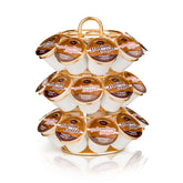 KREWEY Coffee Pod Holder with 360-degree base for easy access to pods