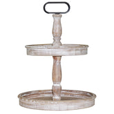 Krismax two-tier tray stand ready for stylish living room decor display