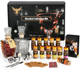 Kssiaz Whiskey Infusion Kit flavors on display for personalized tasters
