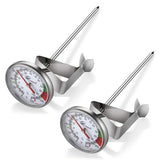 KT THERMO Instand Read 2-Inch Dial Thermometer shows coffee temperature for precise brewing