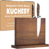 KUCHEASY magnetic knife holder double-sided keeps knives within reach with strong magnets