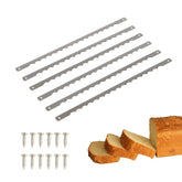 KVMORZE bread bow knife blade set with six blades for quick replacements.