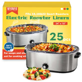KVZKVZ electric roaster liner 25-count disposable for quick cleanup.
