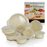 LaCuisine 48oz covered casserole for easy reheating and fridge-to-table use.