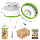 Lafinynp Mason Jar Vacuum Sealer wide-mouth on a jar for long-lasting freshness.