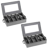 Lafulling flatware storage box with open lid view shows organized utensils.