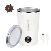 Lamido self-stirring mug with 316 stainless steel interior for uniform mixing