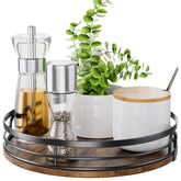 LAMU 9-inch Lazy Susan base shows smooth rotation for cabinet access