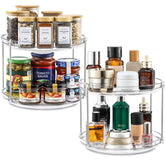 LANDNEOO 2-Tier Lazy Susan top view for easy spice access