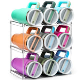 LANDNEOO Stanley 40oz bottle holder displaying a large bottle organized on a counter
