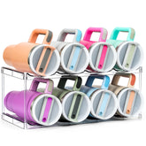LANDNEOO Stanley 40oz bottle organizer holds large bottles neatly for quick access