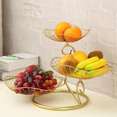 LANDTOM metal 3-tier fruit basket assembly for stylish countertop display.